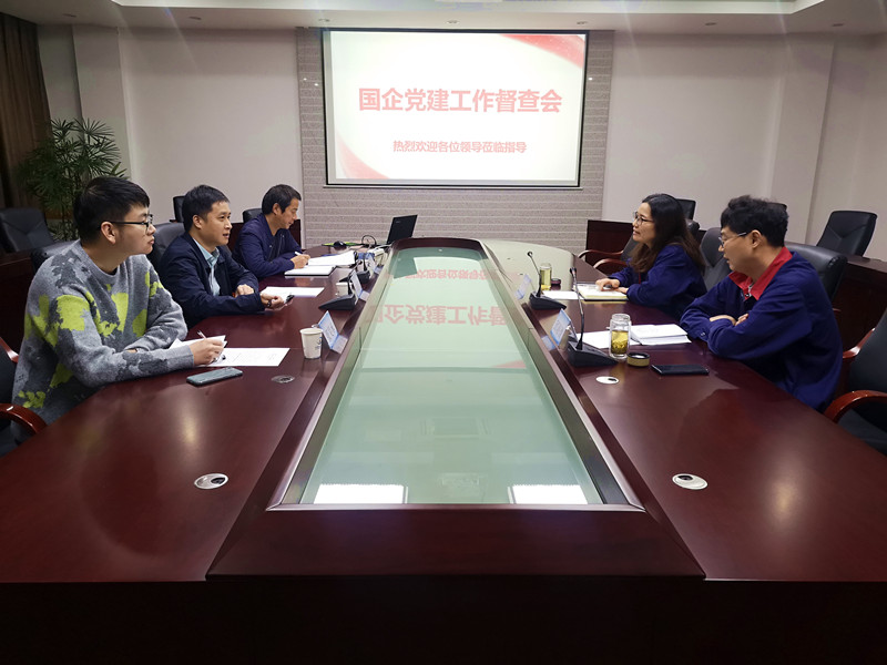 10月26日下午，市委组织部朱鹏飞、市国资办袁鸿亮一行，至我集团就推动巡视巡察问题整改、扎实推进国企党建落实情况进行现场督导检查。_副本.jpg